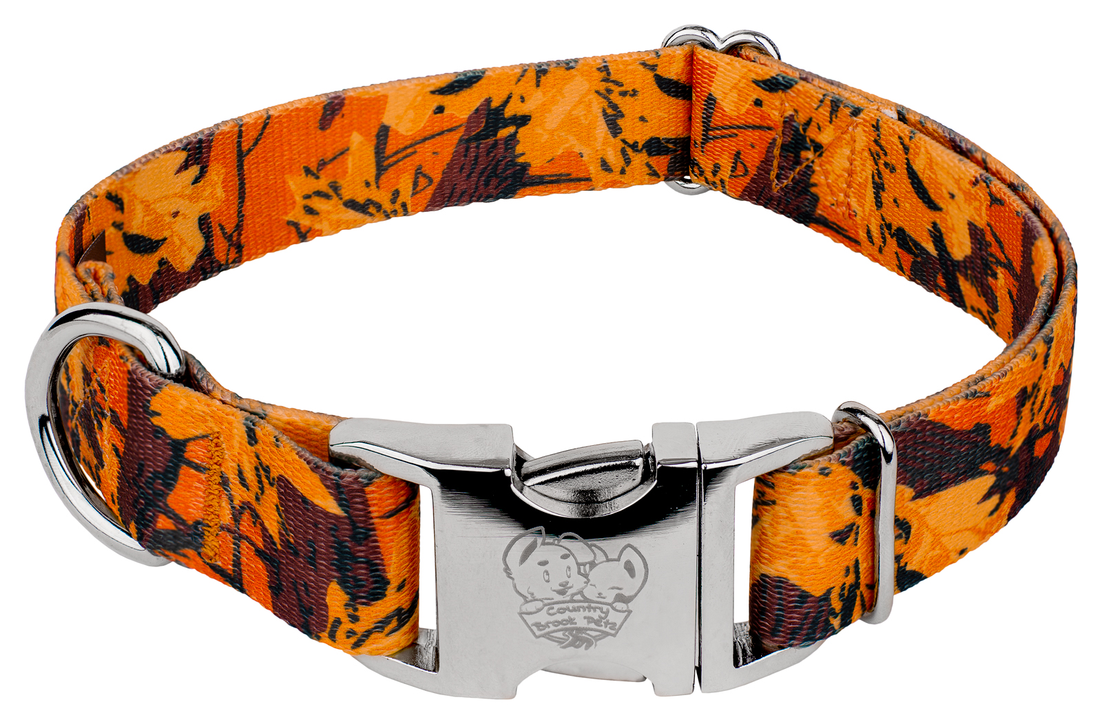 Country Brook Petz® Premium Orange Sunset Camo Dog Collar, Large - image 1 of 6