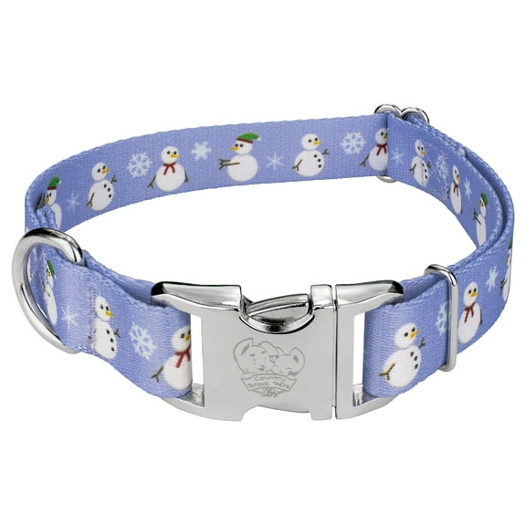 Country Brook Petz® Premium Snowman Dog Collar, Large