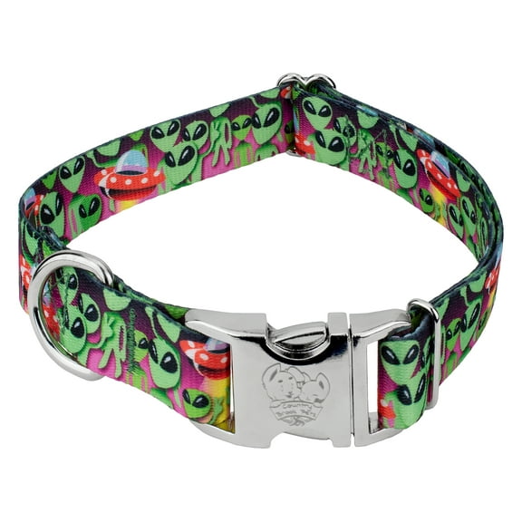 Country Brook Petz® Premium Space Aliens Dog Collar, Medium