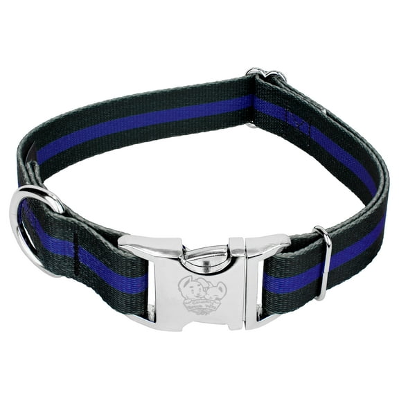 Country Brook Petz® Premium Thin Blue Line Dog Collar, Extra Large