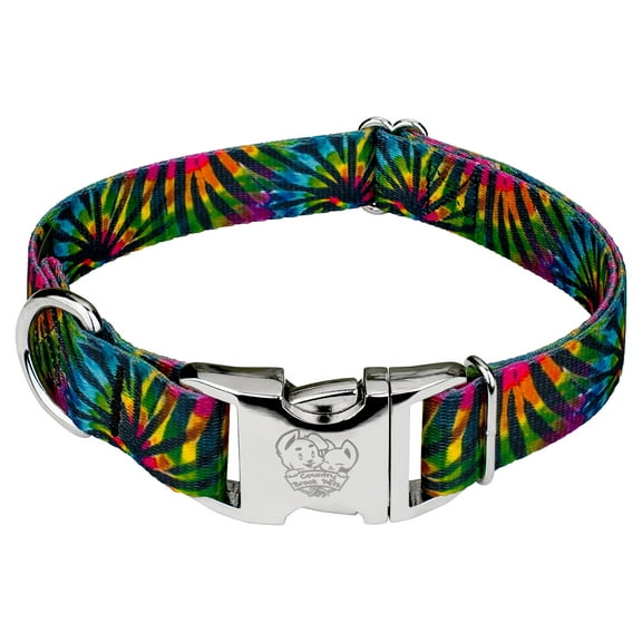 Country Brook Petz® Premium Tie Dye Stripes Dog Collar, Medium