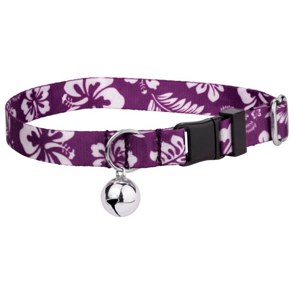 Country Brook Petz® Purple Hawaiian Cat Collar