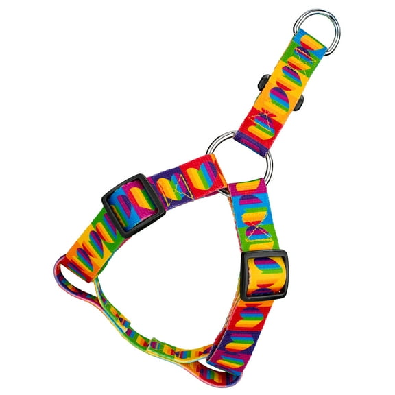 Country Brook Petz® Rainbow Hearts Step-In Dog Harness, Medium