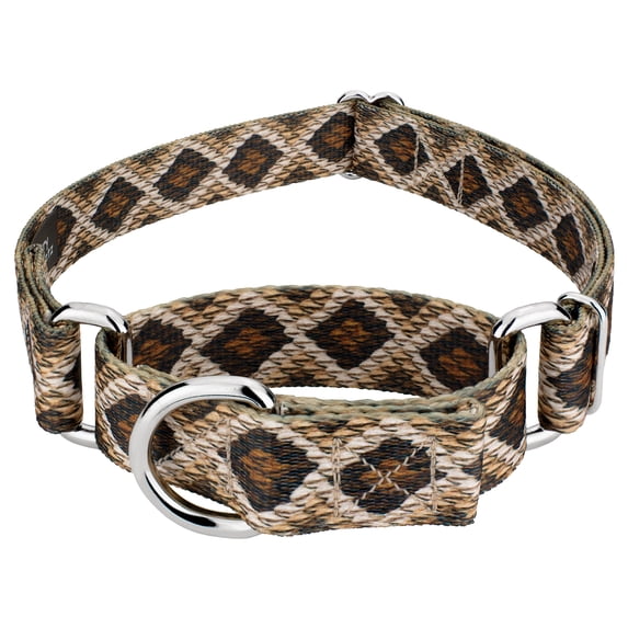 Country Brook Petz® Rattlesnake Martingale Dog Collar, Large