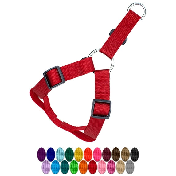 Country Brook Petz® Red Nylon Step-In Dog Harness, Small