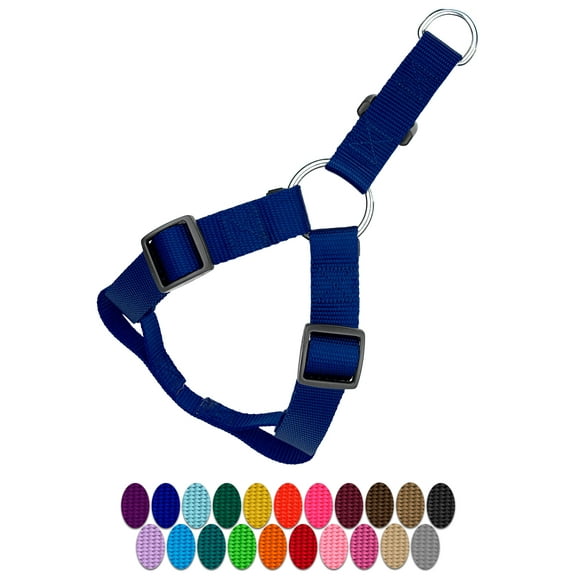 Country Brook Petz® Royal Blue Nylon Step-In Dog Harness, Small