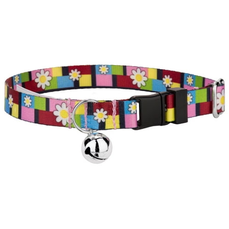 Country Brook Petz Spring Daisies Featherweight Cat Collar