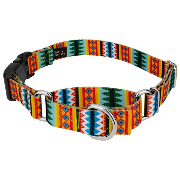 Country Brook Petz® Summer Pines Martingale With Plastic Buckle Dog Collar, Medium
