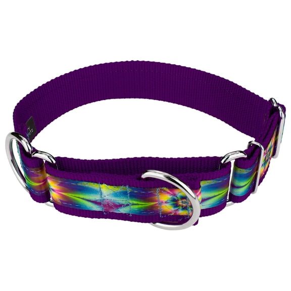 Country Brook Petz® Tie Dye Flowers Signature Martingale Dog Collar, 1 1/2 inch, Medium