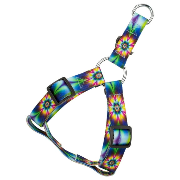 Country Brook Petz® Tie Dye Flowers Step-In Dog Harness, Small