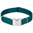 thumbnail image 1 of Country Brook Petz® Vibrant 10 Color Selection - Medium Premium Nylon Dog Collar - 1 inch Wide - Teal, 1 of 7