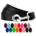 thumbnail image 1 of Country Brook Petz - Vibrant 15 Color Selection - Heavyduty Doublehandle Nylon Leash (6 Foot, 1 Inch Wide, Black), 1 of 6