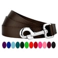 thumbnail image 1 of Country Brook Petz - Vibrant 15 Color Selection - Heavyduty Doublehandle Nylon Leash (6 Foot, 1 Inch Wide, Brown), 1 of 6
