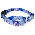 thumbnail image 1 of Country Brook Petz® Watercolor Butterflies Martingale Dog Collar with Plastic Buckle, Small, 1 of 5