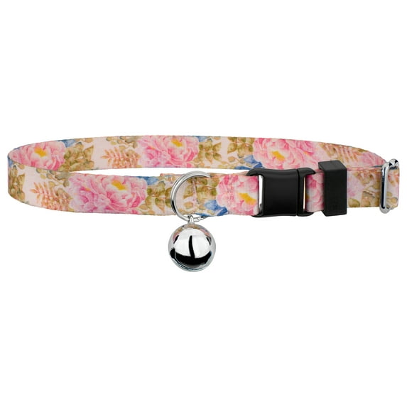Country Brook Petz® Watercolor Peonies Cat Collar