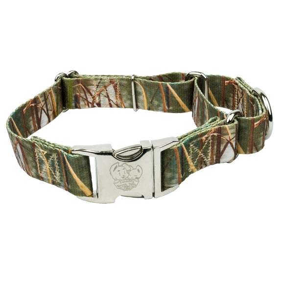Country Brook Petz® Waterfowl Camo Martingale with Premium Buckle, Small