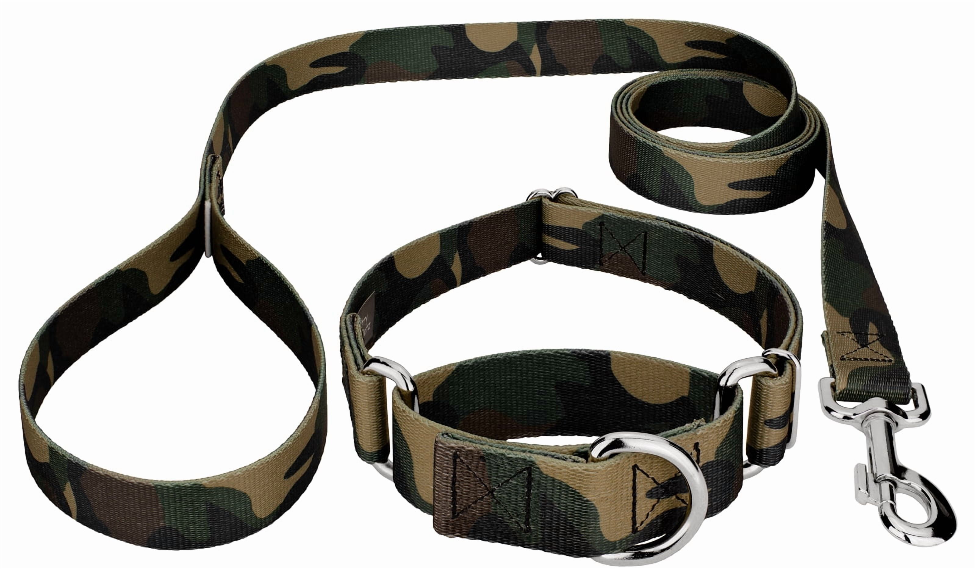 Country Brook Petz® Woodland Camo Martingale Dog Collar and Leash, Small