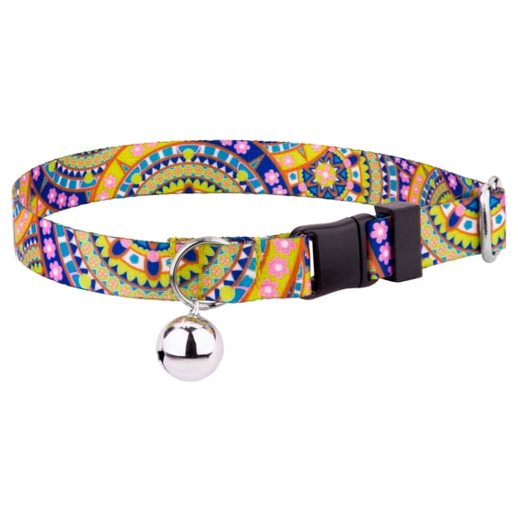 Country Brook Petz® Yellow Boho Mandala Cat Collar