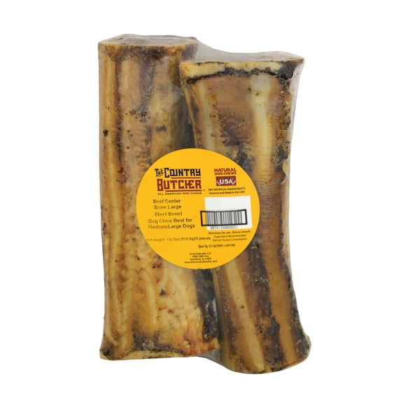 Country Butcher Large Beef Center Bone 2 Pack Dog Treat
