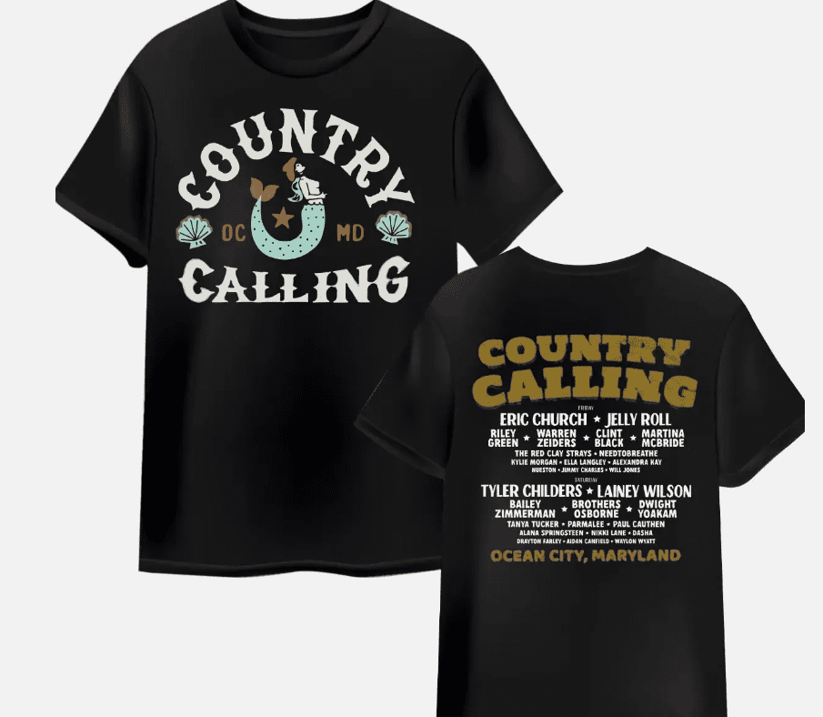 Country Calling Festival 2024 Ocean City, Md On October 45 Two Sided T
