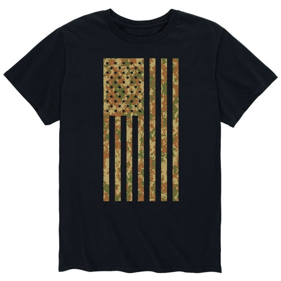 Country Casuals - Camo Us Flag - Men's Short Sleeve Graphic T-Shirt