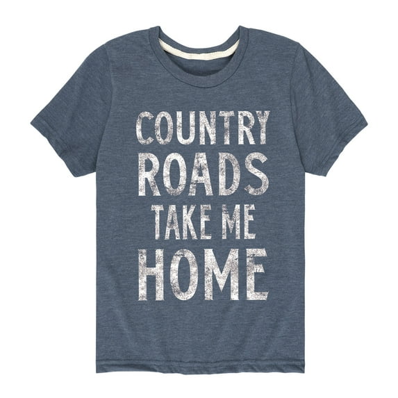 Country Casuals - Country Roads Take Me Home - Youth Short Sleeve Graphic T-Shirt