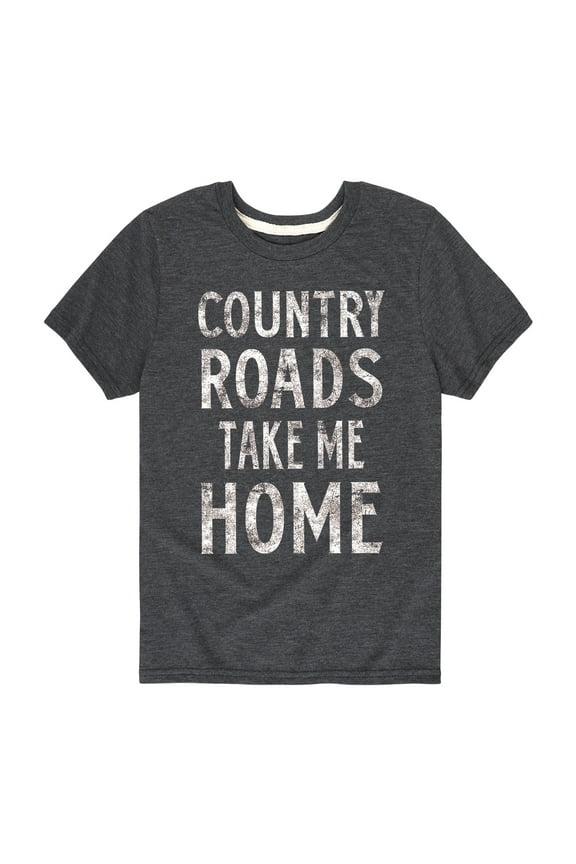 - Country Roads Take Me Home - Youth Short Sleeve Graphic T-Shirt