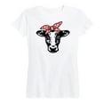 thumbnail image 1 of Country Casuals - Cow Bandana - Women's Short Sleeve Graphic T-Shirt, 1 of 5