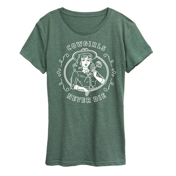 Country Casuals - Cowgirls Never Die - Women's Short Sleeve Graphic T-Shirt