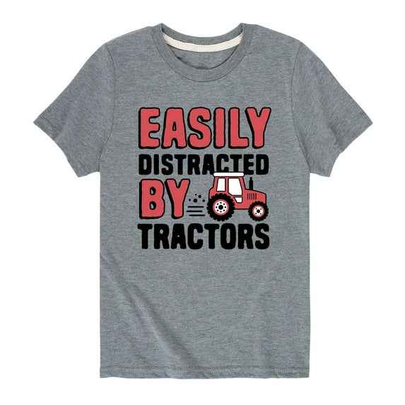 Country Casuals - Distracted By Tractors - Toddler And Youth Short Sleeve T-Shirt
