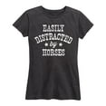 thumbnail image 1 of Country Casuals - Easily Distracted By Horses - Women's Short Sleeve Graphic T-Shirt, 1 of 5