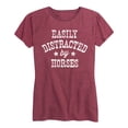 thumbnail image 1 of Country Casuals - Easily Distracted By Horses - Women's Short Sleeve Graphic T-Shirt, 1 of 5