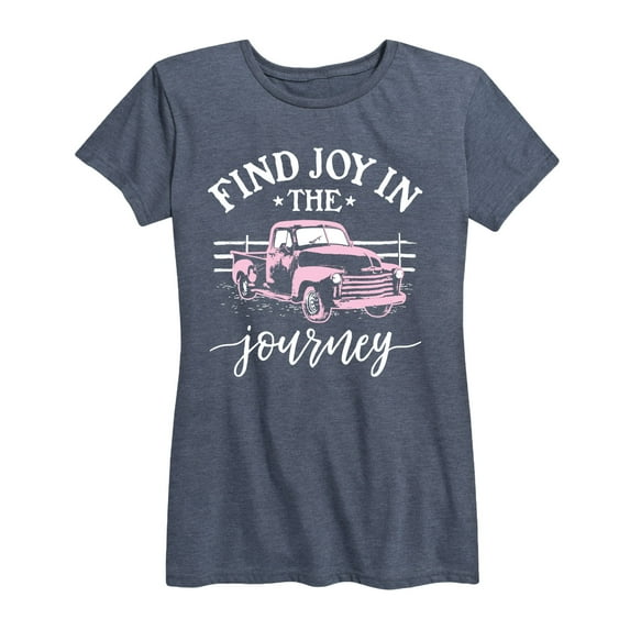 Country Casuals - Find Joy In The Journey Truck - Women's Short Sleeve Graphic T-Shirt