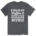 thumbnail image 1 of Instant Message - Fueled by Coffee and Country Music - Men's Short Sleeve Graphic T-shirt, 1 of 5