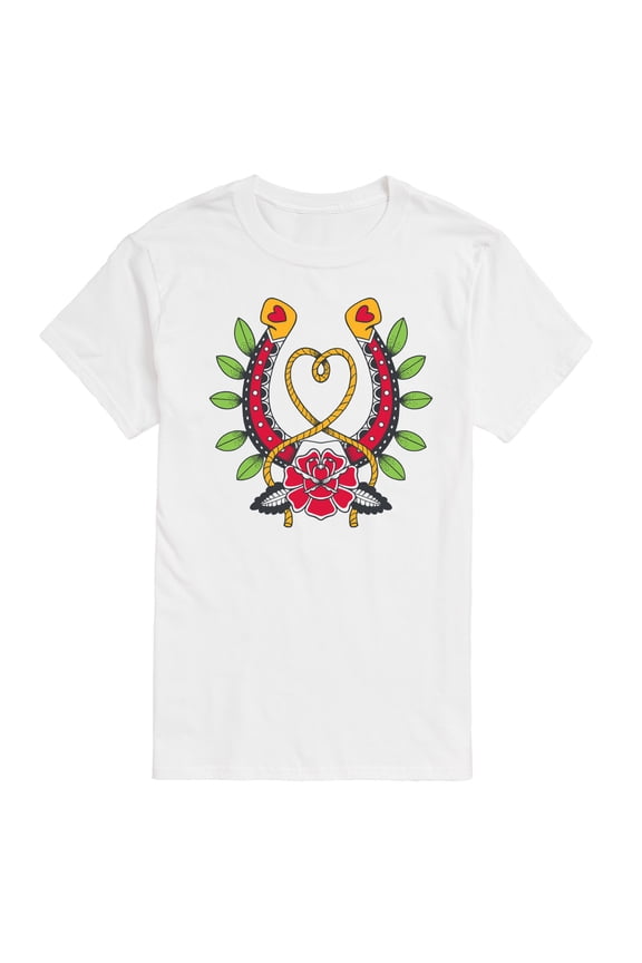 - Goth Western Horseshoe - Men's Short Sleeve T-Shirt