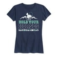 thumbnail image 1 of Country Casuals - Hold Your Horses - Women's Short Sleeve Graphic T-Shirt, 1 of 5