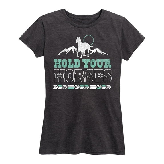 Country Casuals - Hold Your Horses - Women's Short Sleeve Graphic T-Shirt