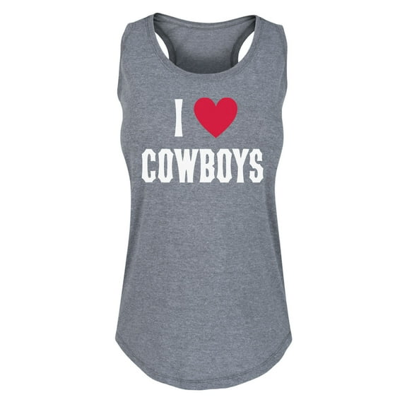 Country Casuals - I Heart Cowboys - Women's Racerback Tank