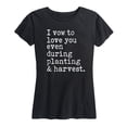 thumbnail image 1 of Country Casuals - I Vow To Love You Even During Planting And Harvest - Women's Short Sleeve Graphic T-Shirt, 1 of 5