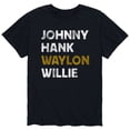 thumbnail image 1 of Instant Message - Johnny Hank Waylon Willie - Men's Short Sleeve Graphic T-shirt, 1 of 5
