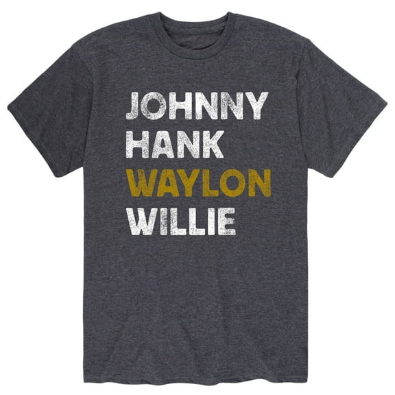 Instant Message - Johnny Hank Waylon Willie - Men's Short Sleeve Graphic T-shirt