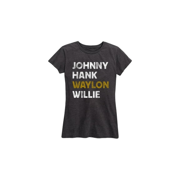 Instant Message - Johnny Hank Waylon Willie - Women's Short Sleeve Graphic T-shirt