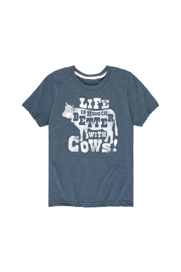 - Life Is Better With Cows - Toddler Short Sleeve Graphic T-Shirt
