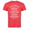 thumbnail image 1 of Country Casuals - Lightning Bugs Sweet Tea Front Porches - Men's Short Sleeve Graphic T-Shirt, 1 of 5