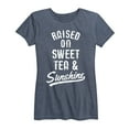 thumbnail image 1 of Country Casuals - Raised On Sweet Tea And Sunshine - Women's Short Sleeve Graphic T-Shirt, 1 of 5
