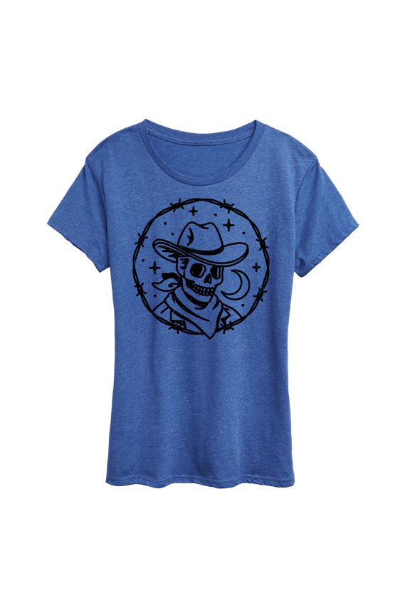 Country Casuals - Skeleton Cowboy - Women's Short Sleeve Graphic T-Shirt
