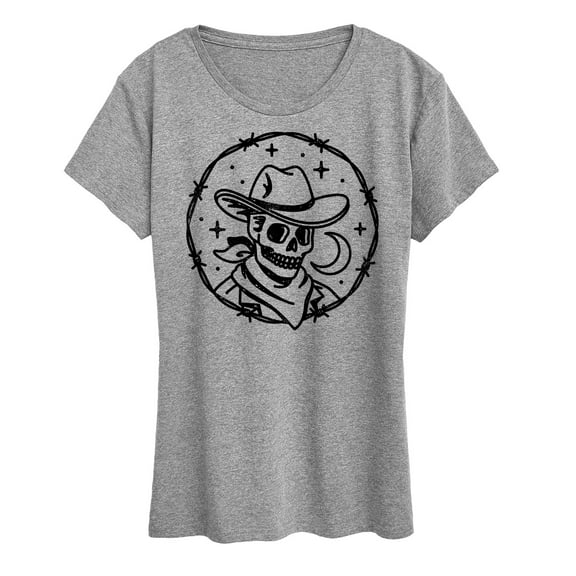 Country Casuals - Skeleton Cowboy - Women's Short Sleeve Graphic T-Shirt