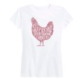 thumbnail image 1 of Country Casuals - Support Your Local Farmers Chicken - Women's Short Sleeve Graphic T-Shirt, 1 of 5
