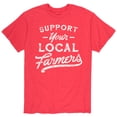 thumbnail image 1 of Instant Message - Support Your Local Farmers - Men's Short Sleeve Graphic T-shirt, 1 of 5