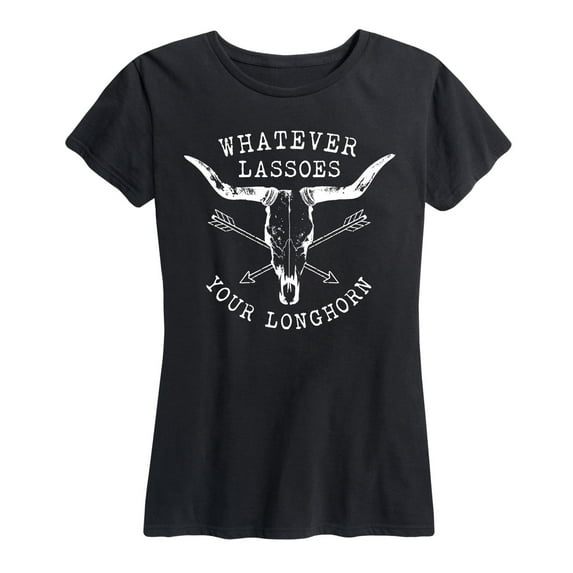 Country Casuals - Whatever Lassoes Your Longhorn - Women's Short Sleeve Graphic T-Shirt